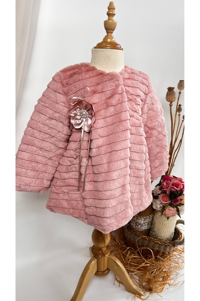miaras baby Kız Çocuk Peluş Mont