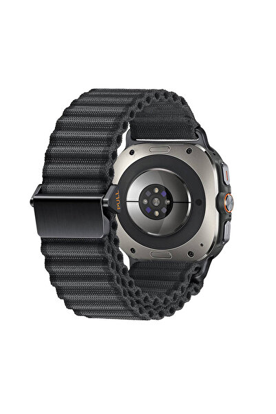 UnDePlus Samsung Galaxy Watch Ultra 47mm Kordon Naylon Kumaş Hasır Örgülü Oce...