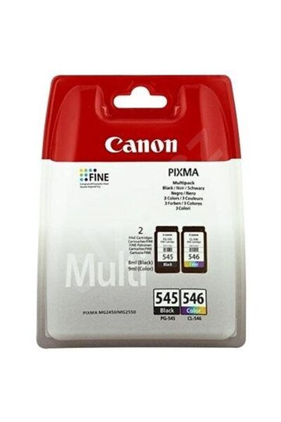 Canon PG-545BK+CL-546 2'li Paket (Kağıt hediyeli) (Orjinal)
