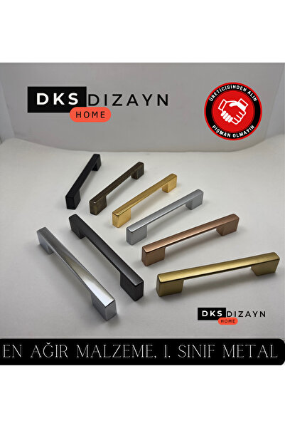 DKSDİZAYN Nergis 160-192 mm Rose Handle 1St Grade Metal Luxury Modern Kitchen Cabinet Drawer Handle Handle Four Hole