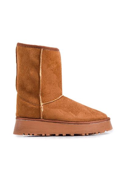 Ustalar Ayakkabı Çanta Tan Suede Γυναικείες Καθημερινές Μπότες 104. 696051