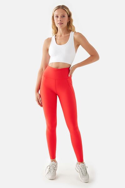 Superstacy High Waist Pocket Pomegranate Flower Peggy Sports Leggings