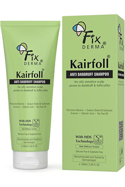 FixDerma شامبو كيرفول المضاد للقشرة لفروة الرأس الدهنية الحساسة المعرضة للقشرة | 100 مل