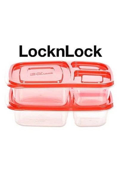 locknlock EzLock Rectangle Container Set - 965ml (Set of 2)