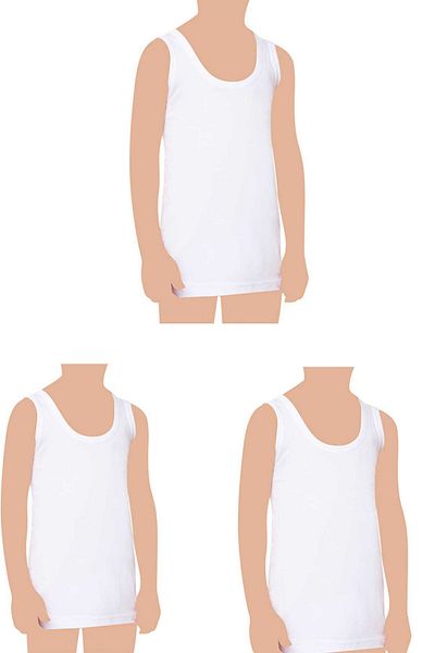 Belifanti Collection Boy's Cotton 3-Piece White Undershirt 3-Piece Mixed Color Boxer 6-Piece Set