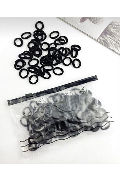 İNCİ AKSESUAR Tiny Rubber Buckle with 100 Bags