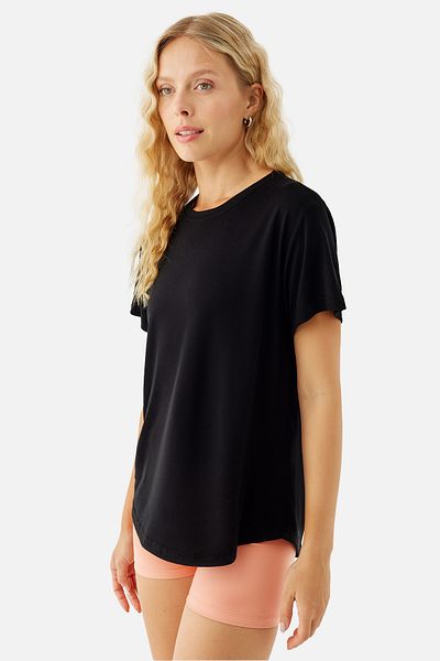 Superstacy Sophia Light-Weight Black T-Shirt