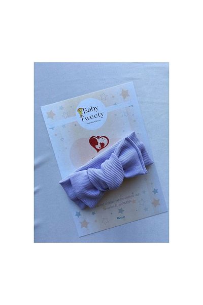 Baby Tweety Handmade Ribbed Baby Girl Bandana (LILA)