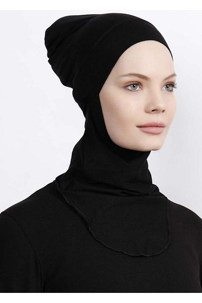 Gül Esarp Eyüpsultan Γυναικείο καπό με μαύρο λαιμό Hijab