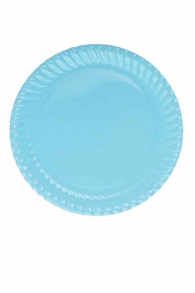 TURKUAZ PARTY Blue Cardboard Plate - Pack of 8 - 23 Cm
