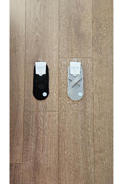 Aytuğ Чинии Saac 2 чифта, 4 сезона, пениран памук, с колан, черно-сиви, Suba - 39331