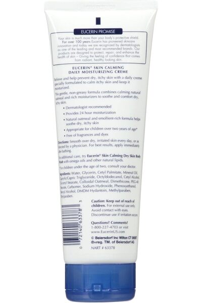 Eucerin Skin Calming, Fragrance Free Creme 8 oz
