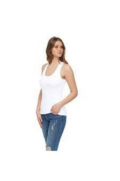 Tutku Tricot de corp cu bretele late din elastan pentru femei, pachet 1