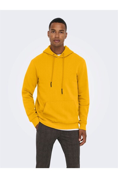 Only & Sons ONSCERES HOODIE SWEAT NOOS Sunflower