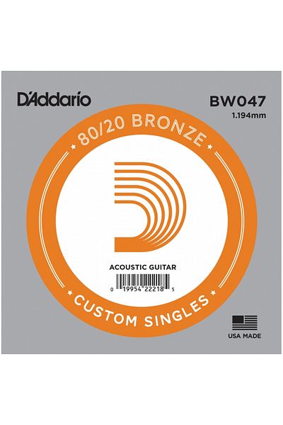 Daddario DadDARIO BW047 - 80/20 سلك واحد صوتي برونزي