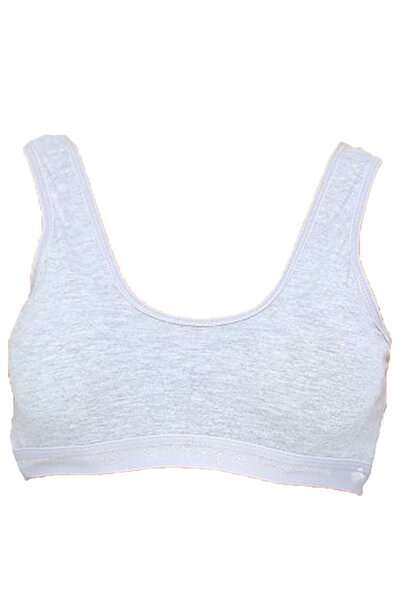 Belifanti Collection Дамски комплект от 2 части с подплънки и дебели презрамки, черно-сив