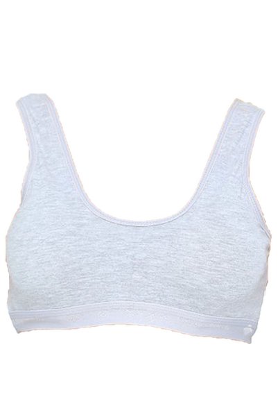 Belifanti Collection Women's Gray Padded Thick Strap Bustier Crop