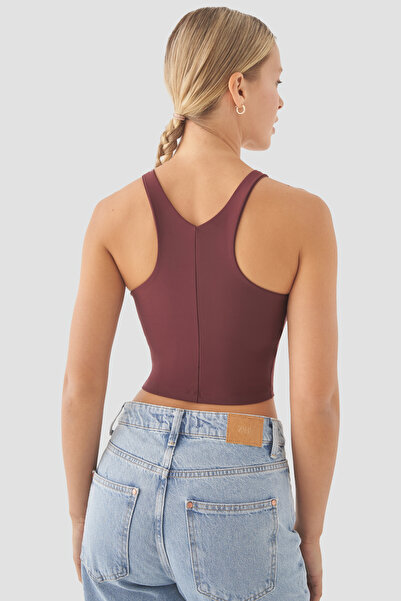 Superstacy Jane Medium Supported Plum Sports Bustier
