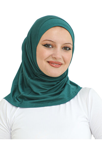 Modish Group وشاح رياضي نسائي جاهز للارتداء من الفسكوز - أخضر زمردي