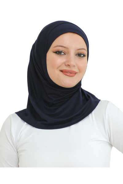 Modish Group وشاح رياضي نسائي جاهز للارتداء من الفسكوز - أزرق داكن