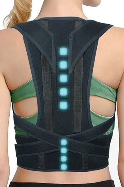 UYDEE Corset pentru postură verticală pentru bărbați și femei - Prevenirea călcălării, corectarea umerilor și taliei