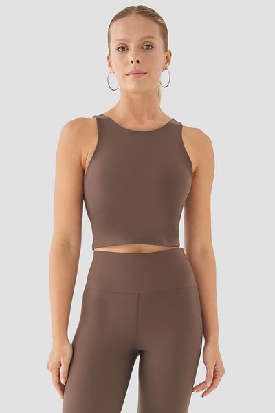 Superstacy Jane Medium Supported Bitter Brown Sports Bustier