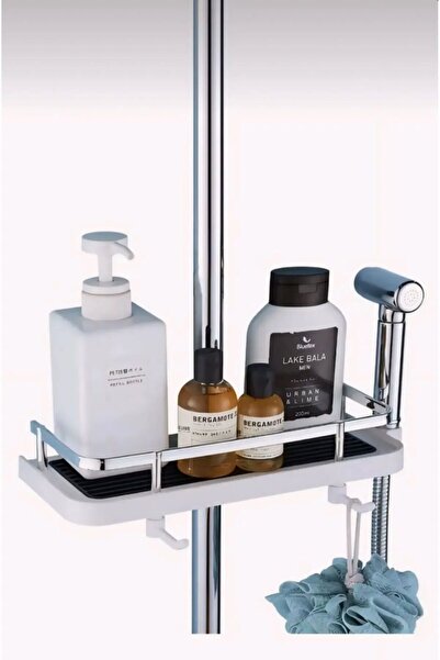 KRİZANTEM ORJ-Robot Ve Sürgülü Duş Seti Sabunluk Şampuanlık Liflik Lüx Kromaj...