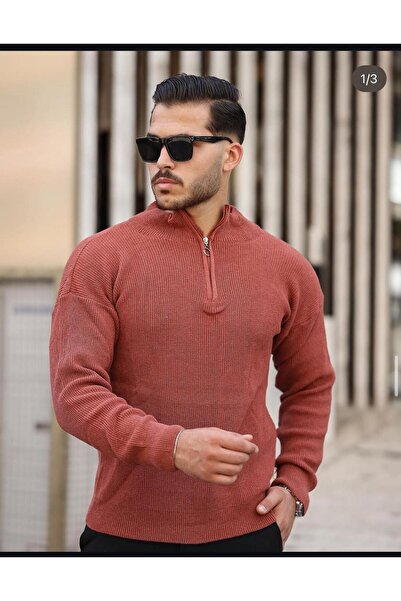 mayastyle Tricotaj cu jumătate de fermoar