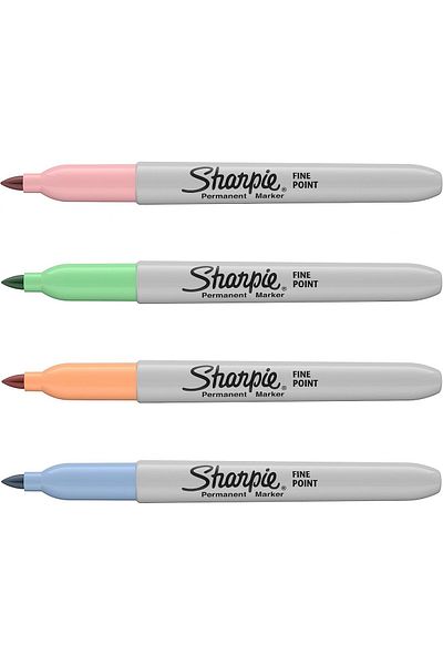 Sharpie Fine 4'lü Yuvarlak Uç Permanent Markör Pastel Renkler Set / 2065402