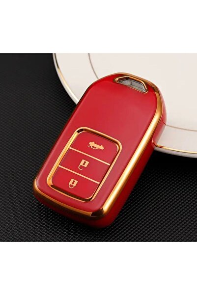 emii auto spare parts Θήκη χωρίς κλειδί Honda Civic City - Κόκκινο/Χρυσό