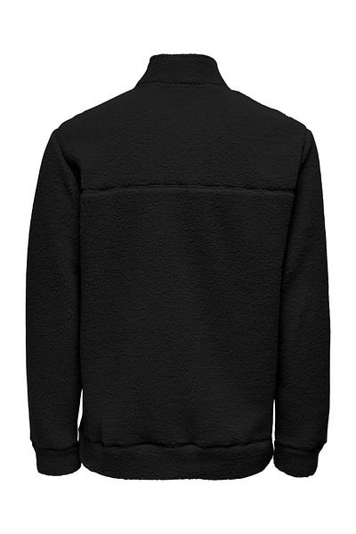 Only & Sons Onsremy Reg 1/4 Zip Swt Negru