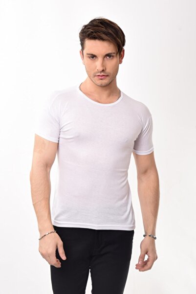 Belifanti Collection Tricou cu mânecă scurtă pentru bărbați, slim fit, de baz...