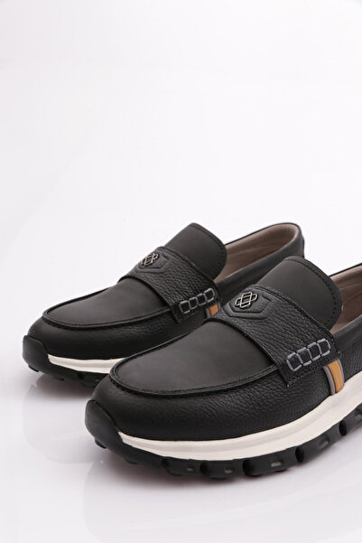 DGN Ανδρικά παπούτσια Comfort με ρίγες μαύρα 69683617