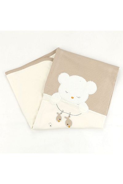 Sebi Bebe 80X90 cm Fisherman Patterned Baby Blanket - 9859