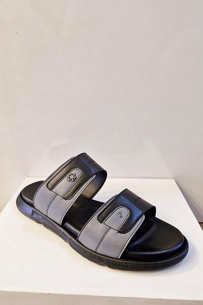 DOSA SHOES MONTRER-463 МЪЖКИ ЧЕХЛИ ОТ ЕСТЕСТВЕНА КОЖА - Черно-сиви