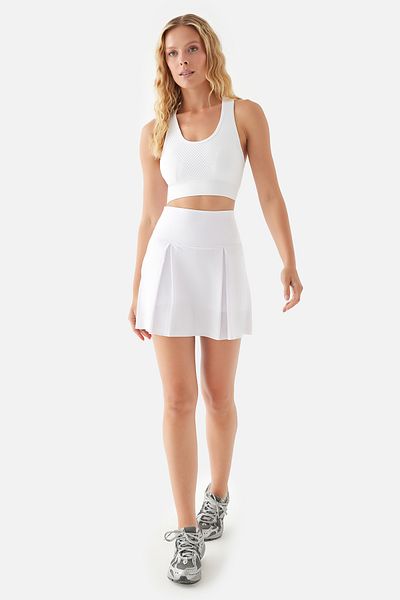 Superstacy Vivian Sports White Tennis Skirt
