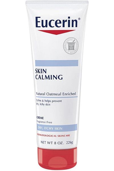 Eucerin Skin Calming, Fragrance Free Creme 8 oz (Pack of 2)