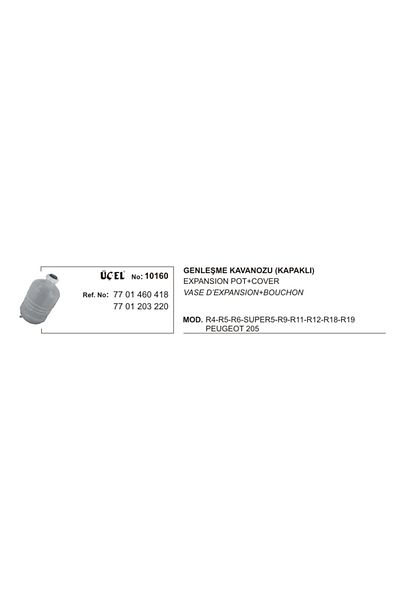 Üçel Expansion Jar 10160 R9 R11 R12 18 R19 P205 7701460418 7701203220 7701460418 7701203220   Sot