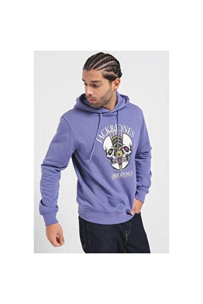 Jack & Jones JORDAEMON SWEAT HOOD FST PURPLE