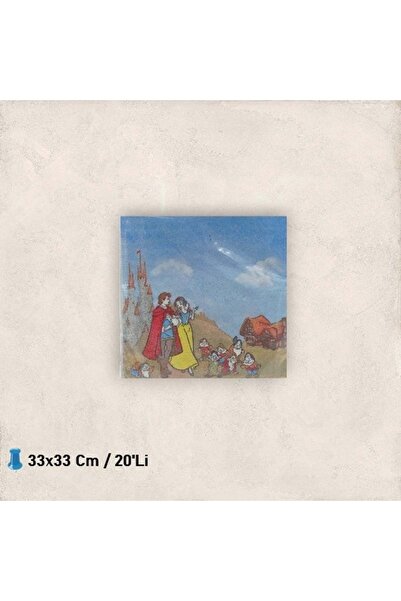 TURKUAZ PARTY KAĞIT PEÇETE 33x33 CM - 20 Lİ - PAMUK PRENSES - 33X33 CM