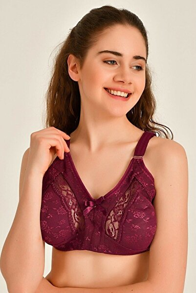 Belifanti Collection Sutien cu dantelă de lux Prune