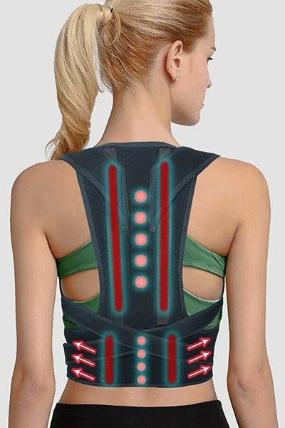 UYDEE Corset pentru postură verticală pentru bărbați și femei - Prevenirea călcălării, corectarea umerilor și taliei