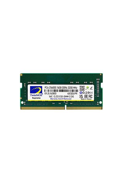 TwinMOS DDR4 3200Mhz CL22 1.2V SODIMM - 16GB NRAM (MDD416GB3200N)