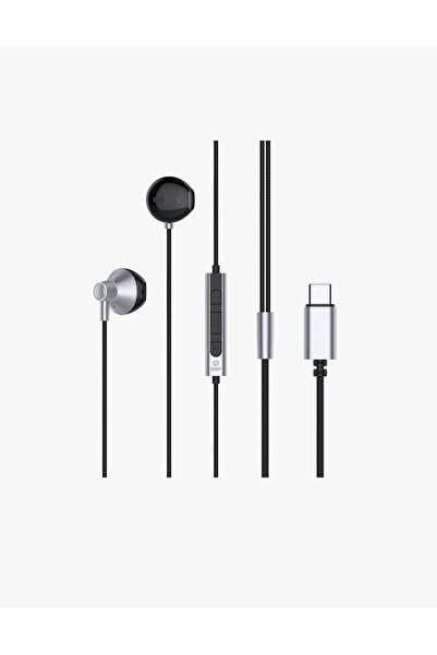 NETAVANTAJ Gnp USB-C Kablolu Kulak İçi Kapsül Apple Tipi Kulaklık Gri