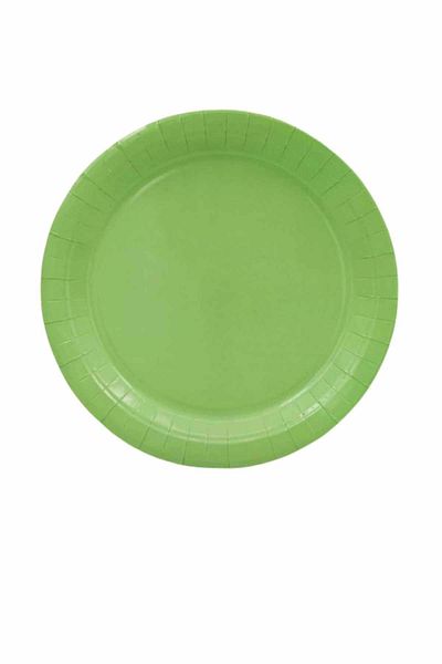 TURKUAZ PARTY Cardboard Plate 8 Pieces - Pastel-water Green - 23 Cm