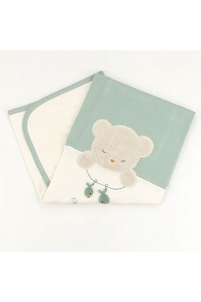 Sebi Bebe 80X90 cm Fisherman Patterned Baby Blanket - 9859