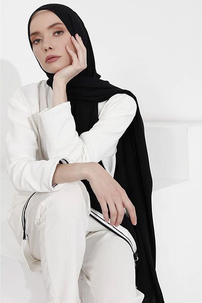 Belifanti Collection Μεταξωτό σάλι Medina Μαύρο