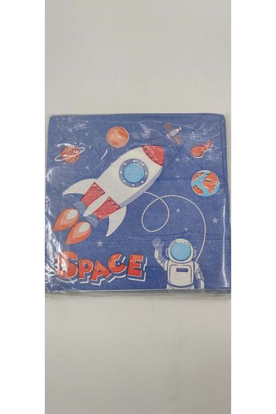 TURKUAZ PARTY Paper Napkin 33x33 cm - 20 Pieces - Space Theme - 33x33 cm
