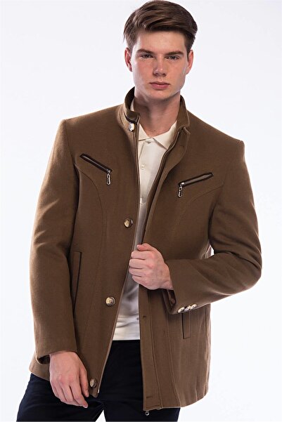 Dewberry K7126 Men's Coat-Camel
