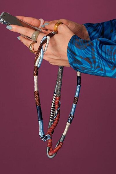 Happy-Nes Aqua Girl El Yapımı Askılı Telefon Kılıfı Iphone 11 Pro Max Uyumlu